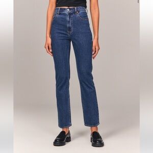 Abercrombie Ultra High Rise Straight Ankle Jeans